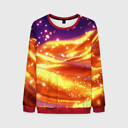 Мужской свитшот Золотая волнистая текстура