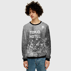 Свитшот мужской Tokio Hotel - grey gradient посередине, цвет: 3D-черный — фото 2