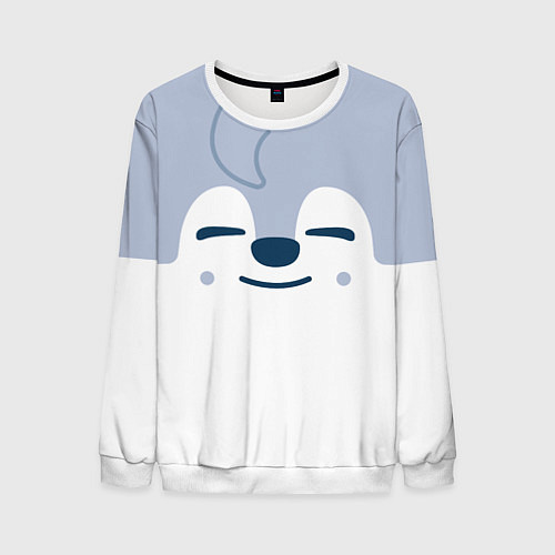 Мужской свитшот Wolf Chan skzoo / 3D-Белый – фото 1