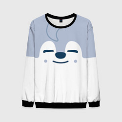 Свитшот мужской Wolf Chan skzoo, цвет: 3D-черный