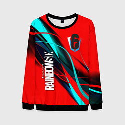 Мужской свитшот Rainbow six геометрия полосы