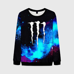 Свитшот мужской Monster energy космос, цвет: 3D-черный