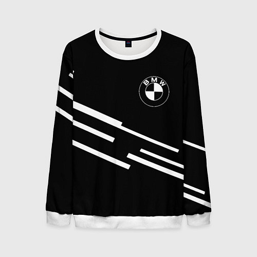 Мужской свитшот BMW geometry line / 3D-Белый – фото 1