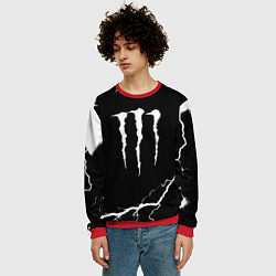 Свитшот мужской Monster energy storm energy, цвет: 3D-красный — фото 2