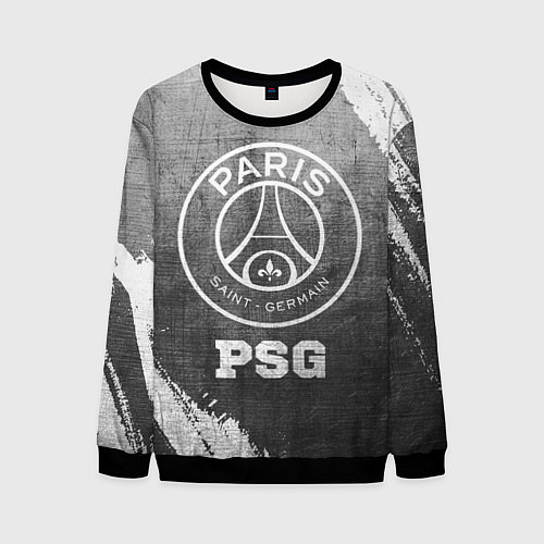 Мужской свитшот PSG - grey gradient / 3D-Черный – фото 1