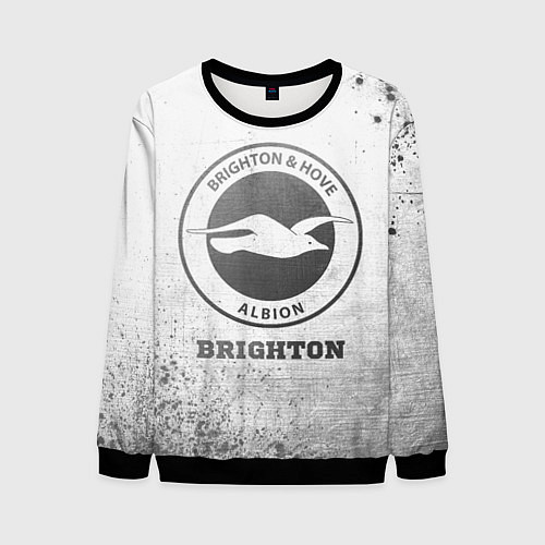 Мужской свитшот Brighton - white gradient / 3D-Черный – фото 1
