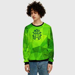 Свитшот мужской Nickelback green poly, цвет: 3D-черный — фото 2