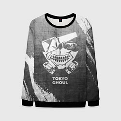 Свитшот мужской Tokyo Ghoul - grey gradient, цвет: 3D-черный