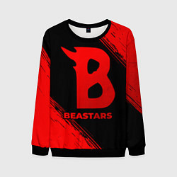 Мужской свитшот Beastars - red gradient