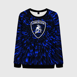 Свитшот мужской Lamborghini blue energy, цвет: 3D-черный