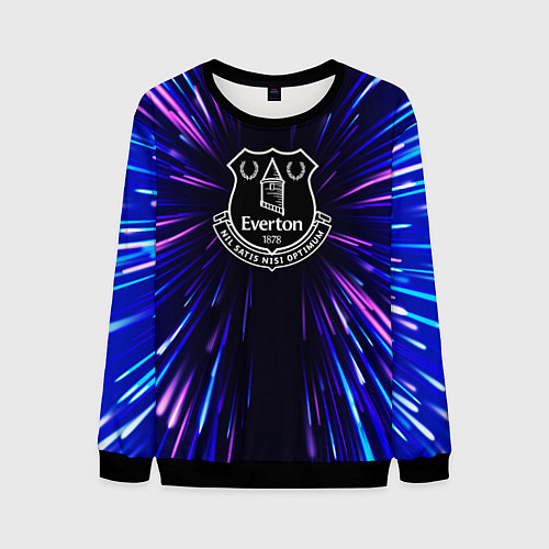 Мужской свитшот Everton neon energy / 3D-Черный – фото 1