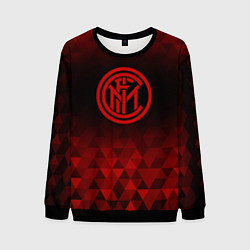 Свитшот мужской Inter red poly, цвет: 3D-черный