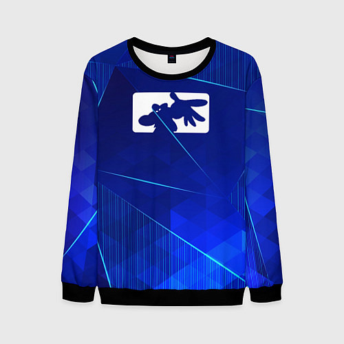 Мужской свитшот Limp Bizkit blue poly / 3D-Черный – фото 1
