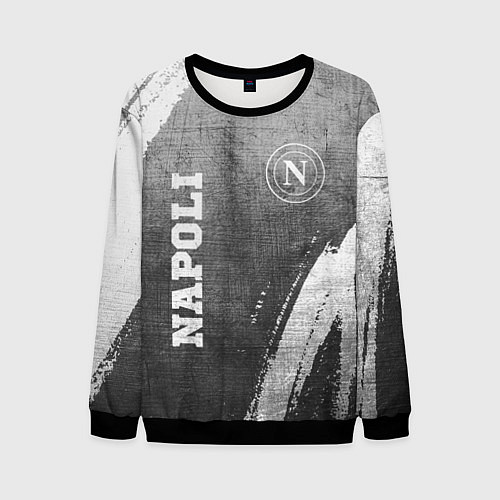 Мужской свитшот Napoli - grey gradient вертикально / 3D-Черный – фото 1