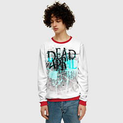 Свитшот мужской Dead by april краски, цвет: 3D-красный — фото 2