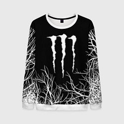 Свитшот мужской Monster energy лес, цвет: 3D-белый