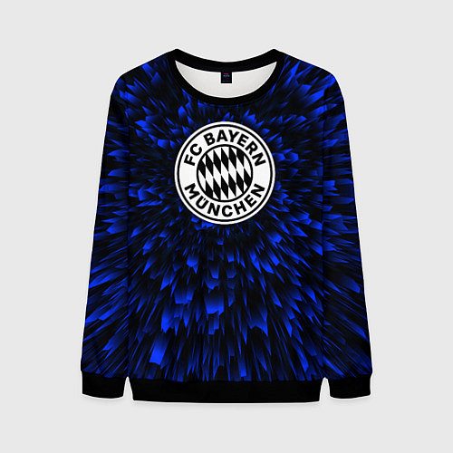 Мужской свитшот Bayern blue energy / 3D-Черный – фото 1