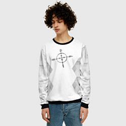 Свитшот мужской Megadeth white poly, цвет: 3D-черный — фото 2