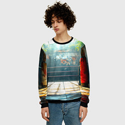 Свитшот мужской Ринг под открытым небом, цвет: 3D-черный — фото 2