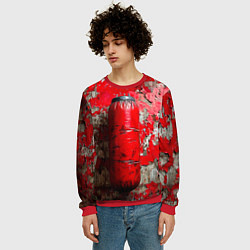 Свитшот мужской Красная боксерская груша, цвет: 3D-красный — фото 2