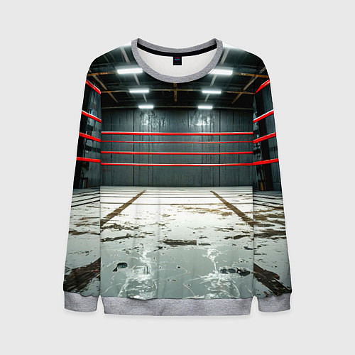 Мужской свитшот Красный ринг / 3D-Меланж – фото 1