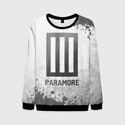 Свитшот мужской Paramore - white gradient, цвет: 3D-черный