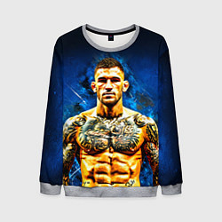 Свитшот мужской Дастин Порье на синем, цвет: 3D-меланж