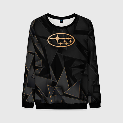Мужской свитшот Subaru golden poly / 3D-Черный – фото 1