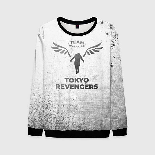 Мужской свитшот Tokyo Revengers - white gradient / 3D-Черный – фото 1