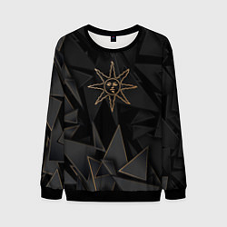 Свитшот мужской Dark Souls golden poly, цвет: 3D-черный