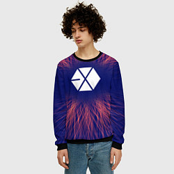 Свитшот мужской Exo red energy, цвет: 3D-черный — фото 2