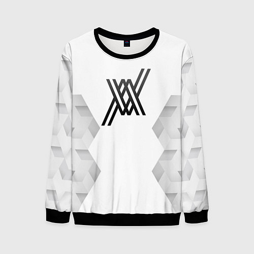 Мужской свитшот Darling in the FranXX white poly / 3D-Черный – фото 1