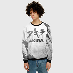 Свитшот мужской Akira - white gradient, цвет: 3D-черный — фото 2