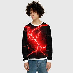 Свитшот мужской Lightning, цвет: 3D-белый — фото 2