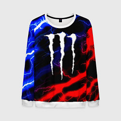 Свитшот мужской Monster energy молнии неон, цвет: 3D-белый