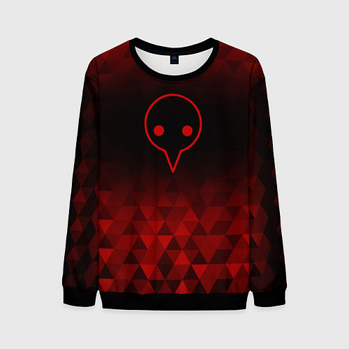 Мужской свитшот Evangelion red poly / 3D-Черный – фото 1
