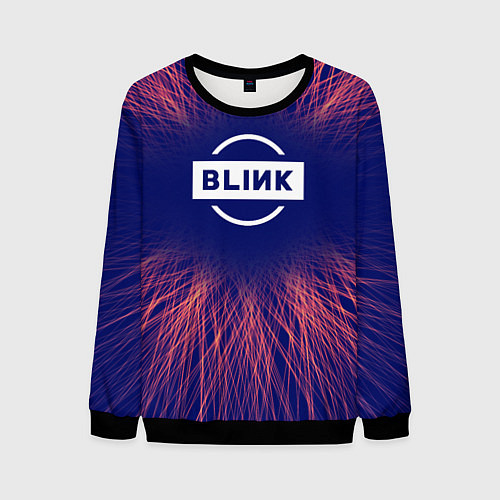 Мужской свитшот Blackpink red energy / 3D-Черный – фото 1