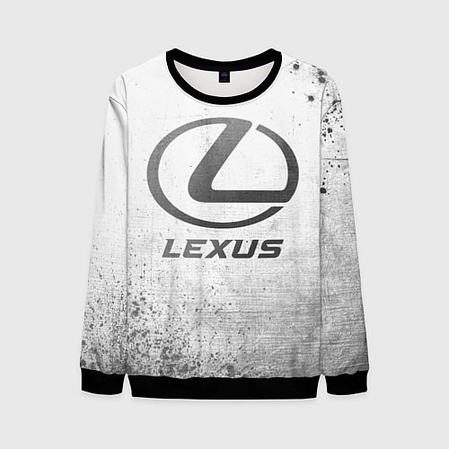 Мужской свитшот Lexus - white gradient / 3D-Черный – фото 1