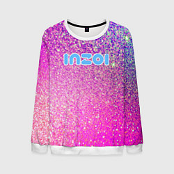 Мужской свитшот Inzoi лого и розовые блестки