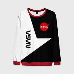 Мужской свитшот Nasa текстура геометрия
