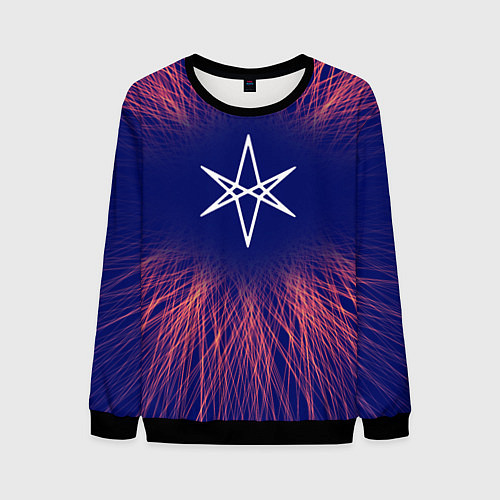 Мужской свитшот Bring Me the Horizon red energy / 3D-Черный – фото 1