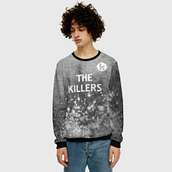 Свитшот мужской The Killers - grey gradient посередине, цвет: 3D-черный — фото 2