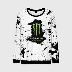 Свитшот мужской Monster energy брызги красок, цвет: 3D-черный