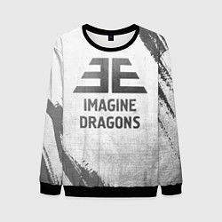 Свитшот мужской Imagine Dragons - white gradient, цвет: 3D-черный