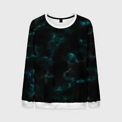 Свитшот мужской Color black turquoise, цвет: 3D-белый