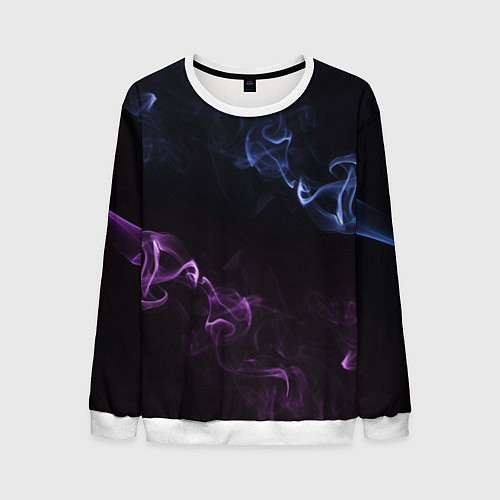 Мужской свитшот Color black blue pink / 3D-Белый – фото 1