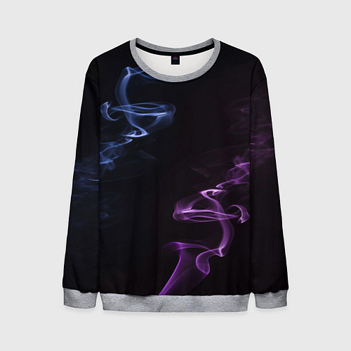 Мужской свитшот Color black blue pink / 3D-Меланж – фото 1