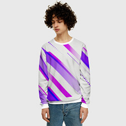 Свитшот мужской Color white pink, цвет: 3D-белый — фото 2