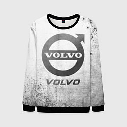 Свитшот мужской Volvo - white gradient, цвет: 3D-черный