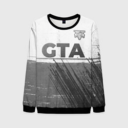 Мужской свитшот GTA - white gradient посередине